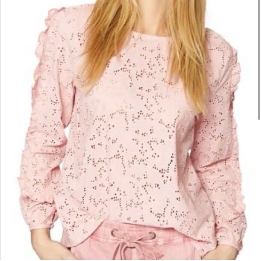 Sanctuary Josie Eyelet Top in WHITE